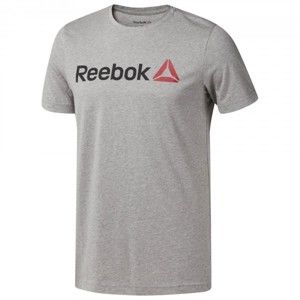 Reebok QQR-REEBOK LINEAR READ szürke XXL - Férfi sportos póló