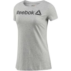 Reebok LINEAR READ SCOOP NECK szürke XL - Női póló
