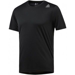 Reebok RUN SS TEE M fekete XL - Férfi sportos póló