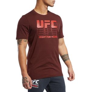 Reebok UFC FG LOGO TEE Rövid ujjú póló - Bordó - L
