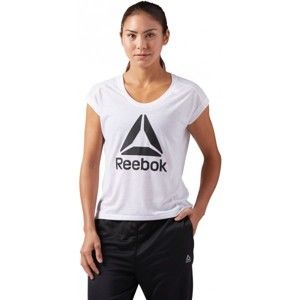 Reebok WOR SUPREMIUM 2.0 TEE BIG fehér XL - Női sportpóló