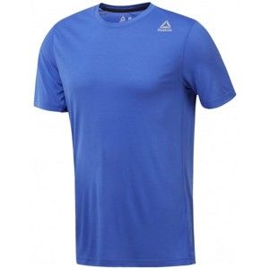 Reebok WORKOUT READY SUPREMIUM TEE kék M - Férfi póló sportoláshoz