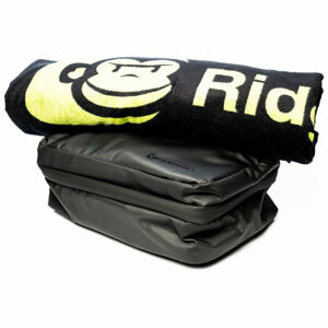 RIDGEMONKEY LX BATH TOWEL AND WEATHERPROOF SHOWER CADDY Kozmetikai táska törülközővel, fekete, veľkosť os