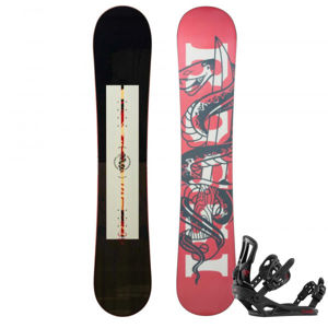 Rossignol CIRCUIT WIDE + BATTLE fekete 156 - Snowboard szett - wide