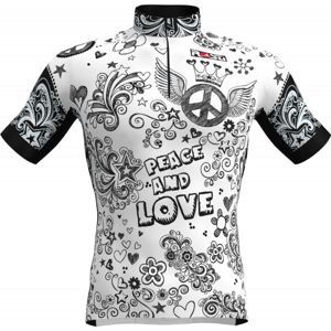 Rosti PEACE AND LOVE fehér 4xl - Férfi kerékpáros mez