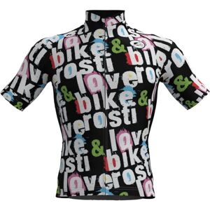 Rosti BIKE AND LOVE Férfi kerékpáros mez, fekete, veľkosť XL