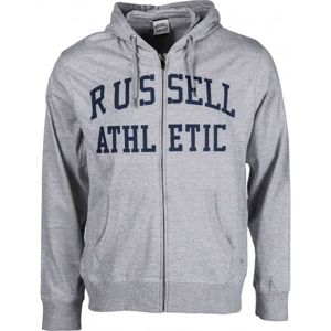 Russell Athletic PRINT HOODY FULL ZIP szürke S - Férfi pulóver