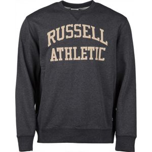 Russell Athletic CREW NECK TACKLE TWILL SWEATSHIRT fekete M - Férfi pulóver