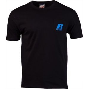 Russell Athletic POCKET TEE Férfi póló, fekete,kék, méret
