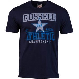 Russell Athletic CHAMPIONSHIP sötétkék L - Férfi póló