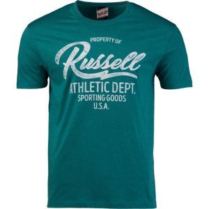 Russell Athletic PROPERTY TEE zöld M - Férfi póló
