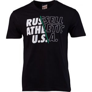 Russell Athletic BACKSLASH fekete XXL - Férfi póló