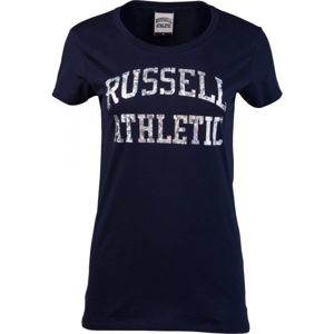 Russell Athletic CLASSIC PRINTED S/S CREWNECK TEE SHIRT sötétkék M - Női póló
