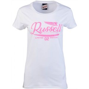 Russell Athletic GLITTER PRINTED WINGS S/S CREWNECK TEE SHIRT fehér M - Női póló