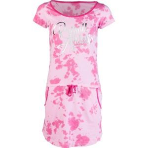 Russell Athletic PRINTED SCRIPT DRESS Női ruha, rózsaszín, méret XL