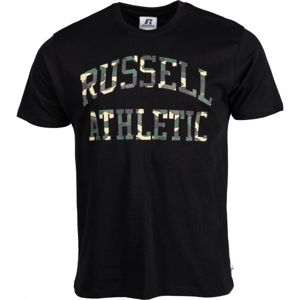 Russell Athletic CAMO PRINTED S/S TEE SHIRT fekete XXL - Férfi póló
