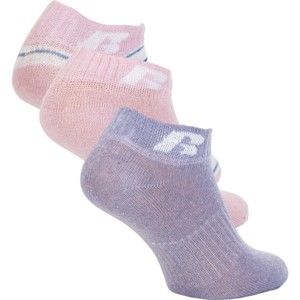 Russell Athletic KIDS ANKLE SOCK 3 PÁRY rózsaszín 26-28 - Gyerek zokni