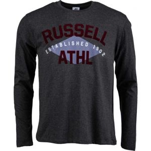 Russell Athletic L/S CREWNECK TEE SHIRT ESTABLISHED 1902 fekete S - Férfi póló