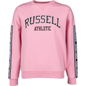 Russell Athletic OVERSIZED CREWNECK SWEATSHIRT rózsaszín M - Női pulóver