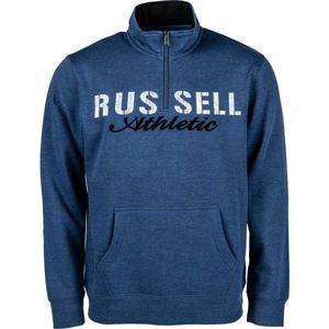 Russell Athletic FÉRFI PULÓVER 1/2 ZIP sötétkék XL - Férfi pulóver - Russell Athletic