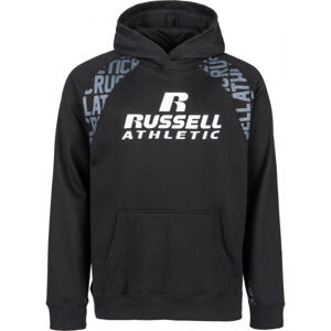 Russell Athletic PULLOVER HOODY Férfi pulóver, fekete, méret M