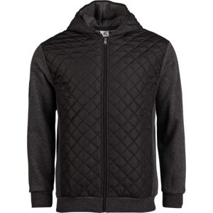 Russell Athletic QUILT-HOODED BOMBER JACKET fekete M - Férfi pulóver