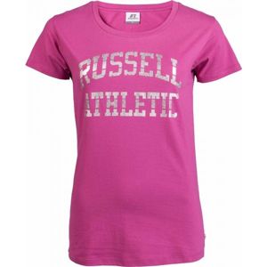 Russell Athletic S/S CREW NECK TEE SHIRT Női póló, rózsaszín,szürke, méret