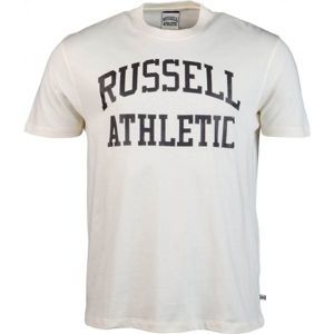 Russell Athletic S/S CREW NECK  TEE WITH LOGO PRINT fehér S - Férfi póló