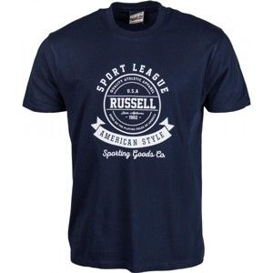 Russell Athletic S/S CREW TEE WITH RAISED ROSETTE PRINT - Férfi póló