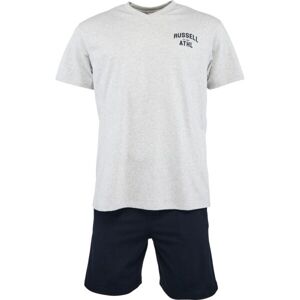 Russell Athletic SET TEE SHORT Férfi pizsama szett, szürke, veľkosť XXL