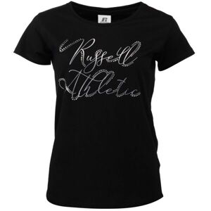 Russell Athletic T-SHIRT W Női póló, fekete, méret M
