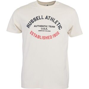 Russell Athletic TEE SHIRT Férfi póló, bézs, veľkosť S