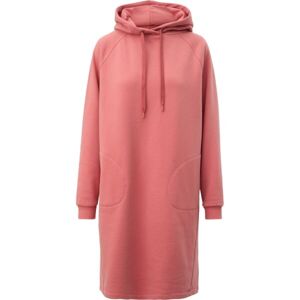 s.Oliver QS HOODIE LS DRESS Női hosszú pulóver, rózsaszín, veľkosť XS