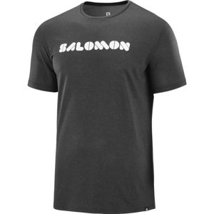 Salomon AGILE GRAPHIC TEE fekete XL - Férfi póló