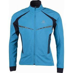 Salomon RS WARM SOFTSHELL JKT M kék L - Férfi softshell kabát