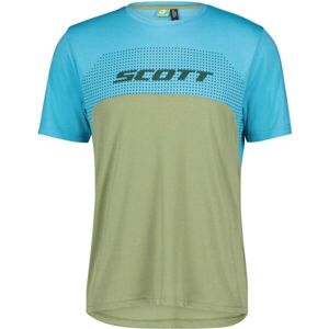 Scott TRAIL FLOW DRI SS Férfi kerékpáros mez, kék, méret