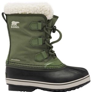 Sorel YOUTH PAC NYLON WP Gyerek téli cipő, sötétzöld, veľkosť 34