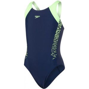 Speedo BOOM SPLICE MUSCLEBACK zöld 164 - Lányos úszódressz
