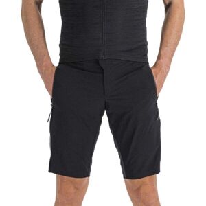 Sportful SUPERGIARA OVERSHORT Férfi kerékpáros rövidnadrág, fekete, méret XXXL
