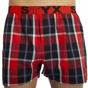 Styx MEN'S BOXERS SHORTS SPORTS RUBBER Férfi alsó, piros, veľkosť M