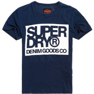 Superdry DENIM GOODS CO TEE sötétkék XL - Férfi póló
