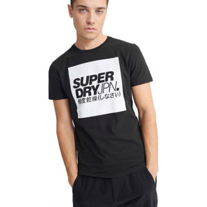 Superdry JPN BLOCK TEE Férfi póló, fekete, méret M