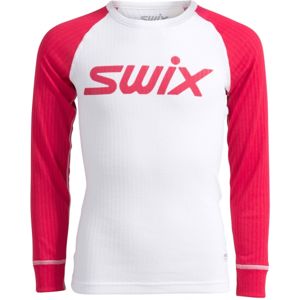 Swix RACE X piros 128 - Hosszú ujjú gyerek póló
