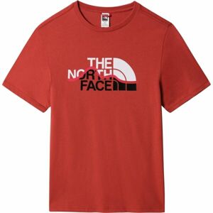 The North Face S/S MOUNT LINE TEE piros XL - Férfi póló