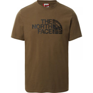 The North Face M S/S WOODCUT DOME TEE Férfi póló, fekete, méret M