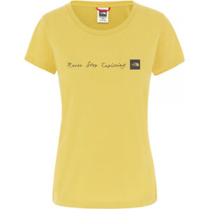 The North Face NSE TEE Női póló, sárga, veľkosť XS