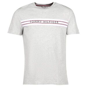 Tommy Hilfiger CLASSIC-CN SS TEE PRINT Férfi póló, fehér, méret XL