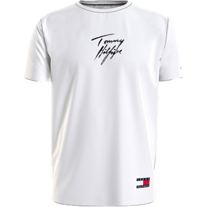 Tommy Hilfiger CN SS TEE LOGO Férfi póló, fehér, veľkosť L