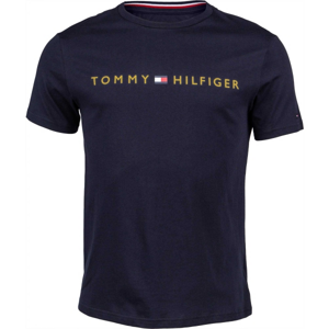Tommy Hilfiger CN SS TEE LOGO Férfi póló, fekete, méret L