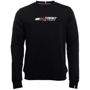 Tommy Hilfiger ESSENTIAL CREW Férfi pulóver, fekete, veľkosť L